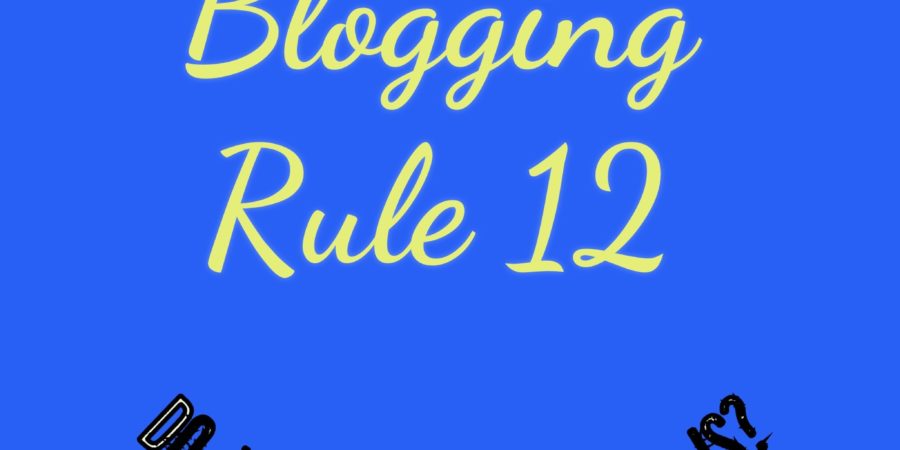Blogging Rule 12. Teamwork.