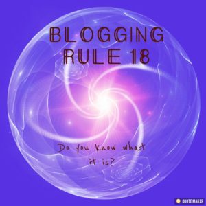 Blogging Rule 18. Design.